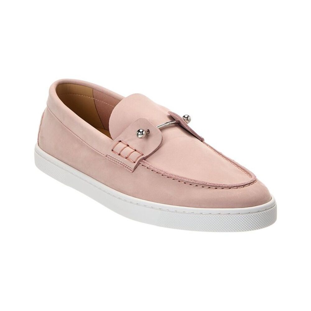 Christian Louboutin Chambeliboat Leather Boat Shoe, Pink